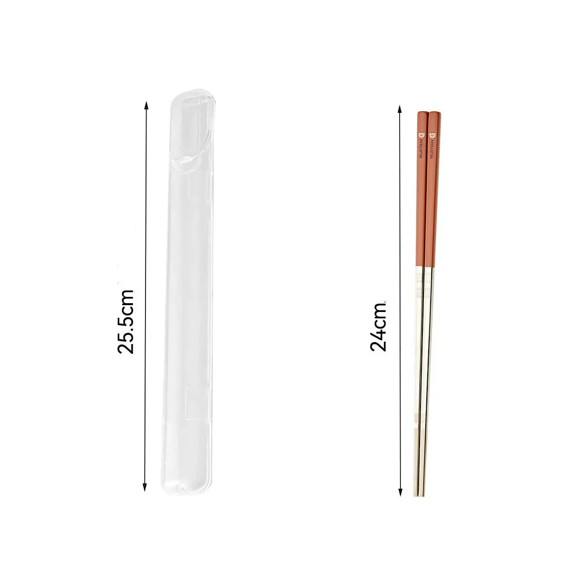 Baguette Japonaise en Inox avec Etui – Image 5
